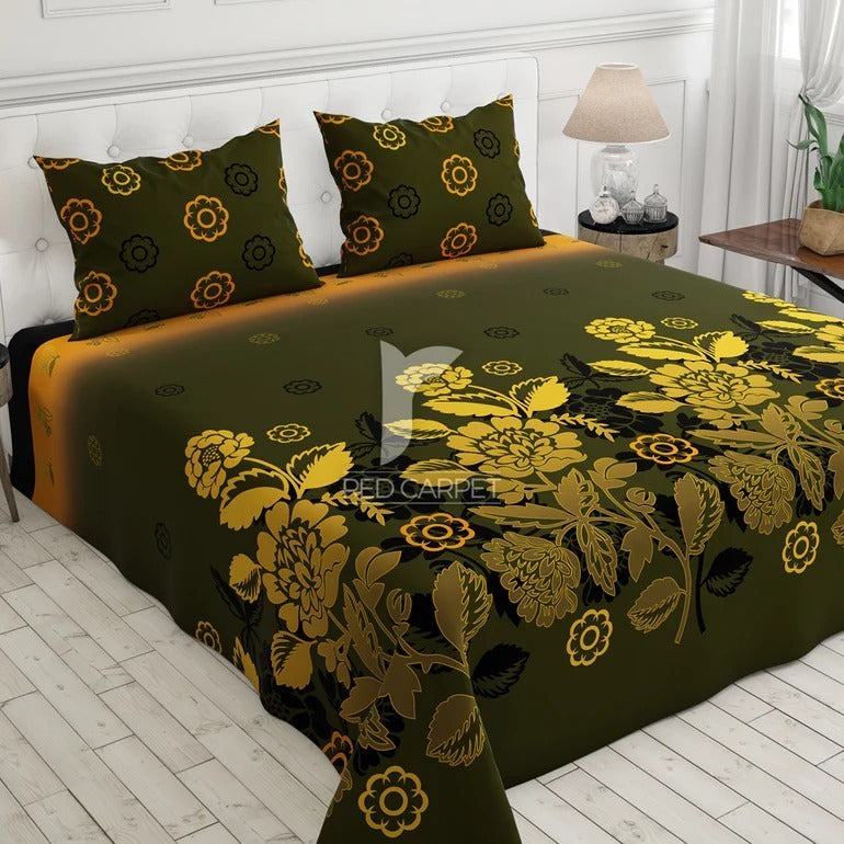 3PC Cotton Bedsheet BD-34
