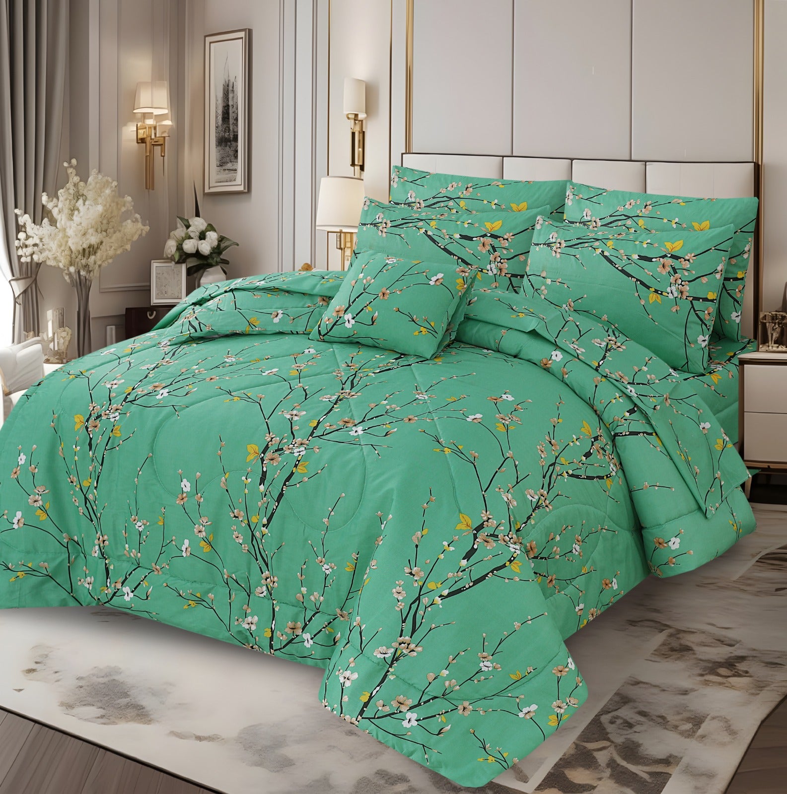 Premium 7 Pcs Comforter Set - CS104