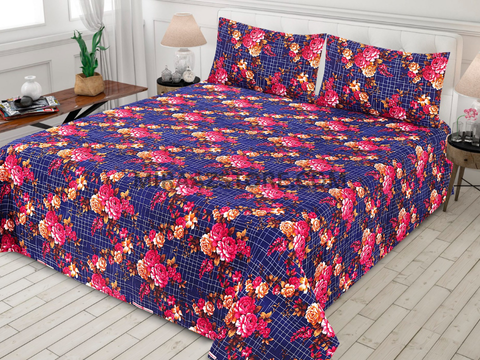 3PC Cotton Bedsheet MS11