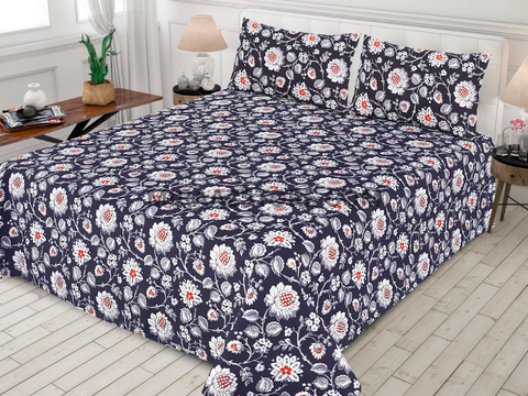 3PC Cotton Bedsheet MS108