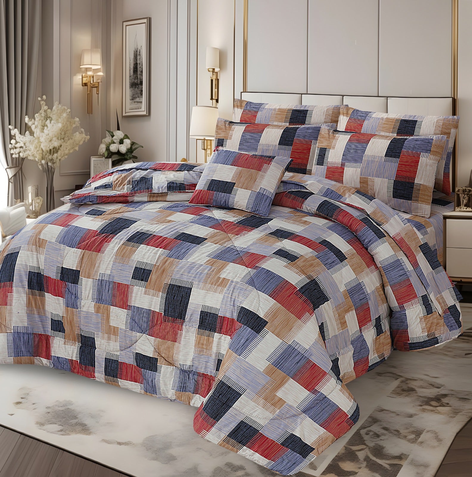 Premium 7 Pcs Comforter Set - CS96
