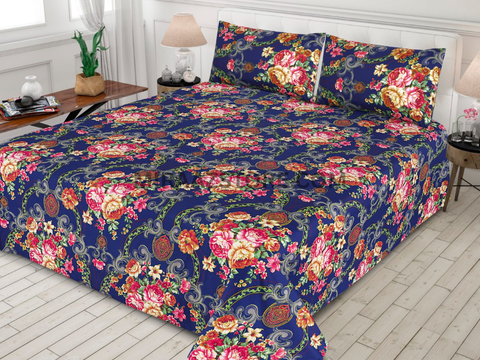 3PC Cotton Bedsheet MS122