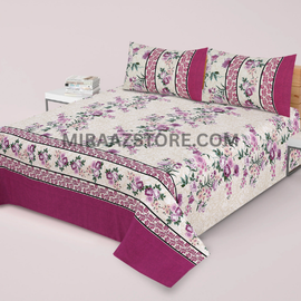 3PC Cotton Bedsheet BD-42