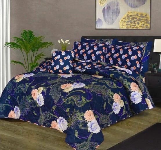 7 Pcs Comforter Set King Size Design KCC 7