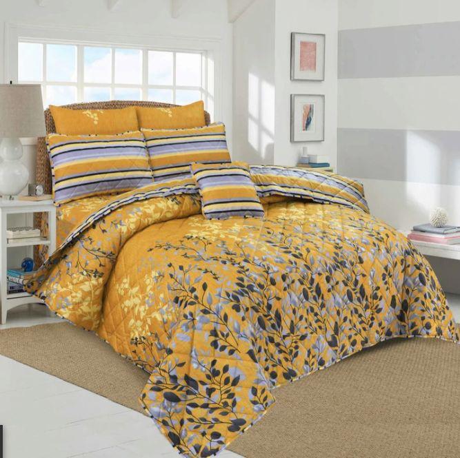 7 Pcs Comforter Set King Size Design KCC 12