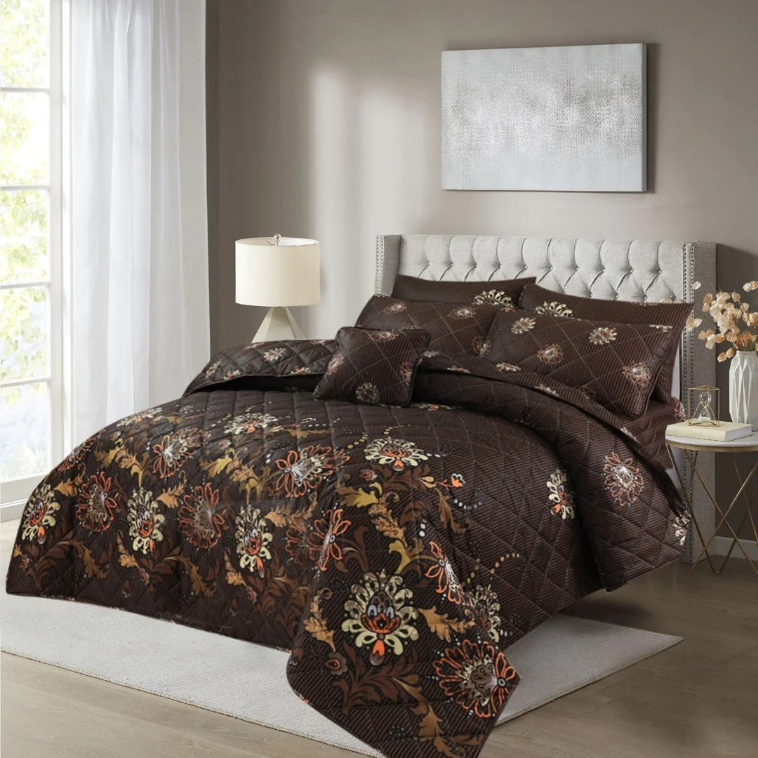 7 Pcs Comforter Set King Size Design KCC 23