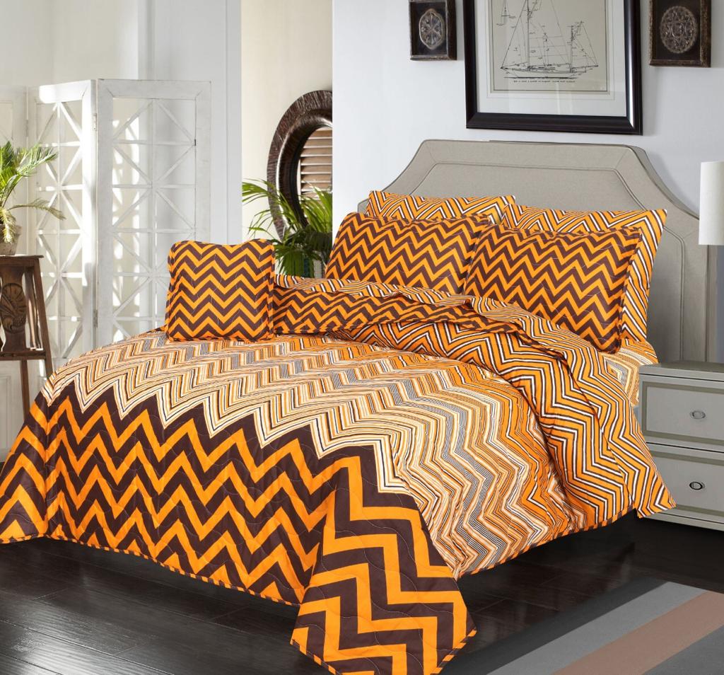 7 Pcs Comforter Set King Size Design KCC 24