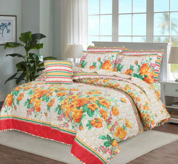 7 Pcs Comforter Set King Size Design KCC 29