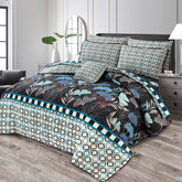 7 Pcs Comforter Set King Size Design KCC 36