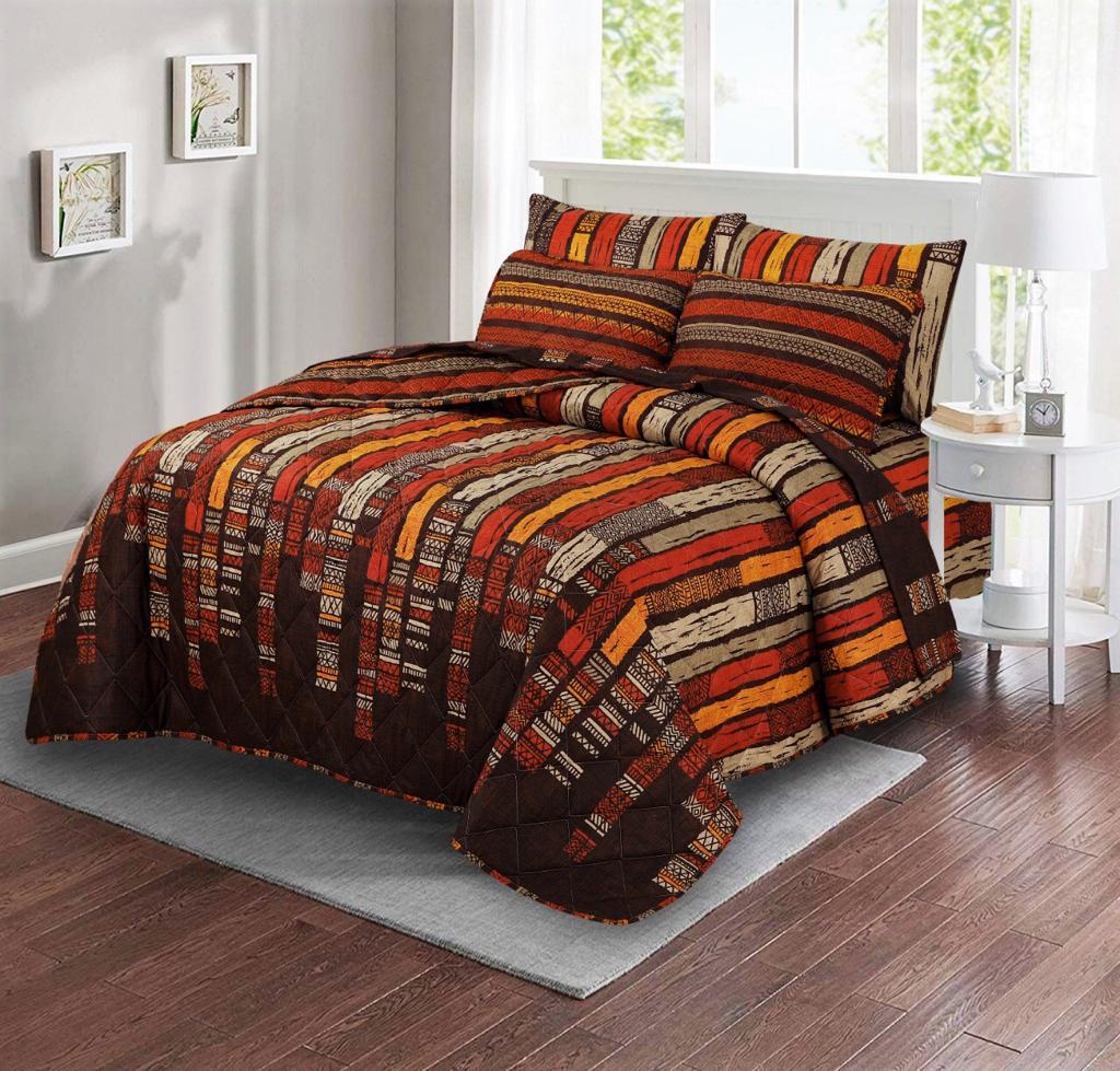 7 Pcs Comforter Set King Size Design KCC 37