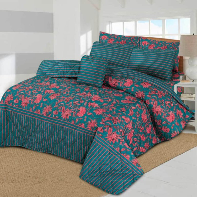 7 Pcs Comforter Set King Size Design KCC 39