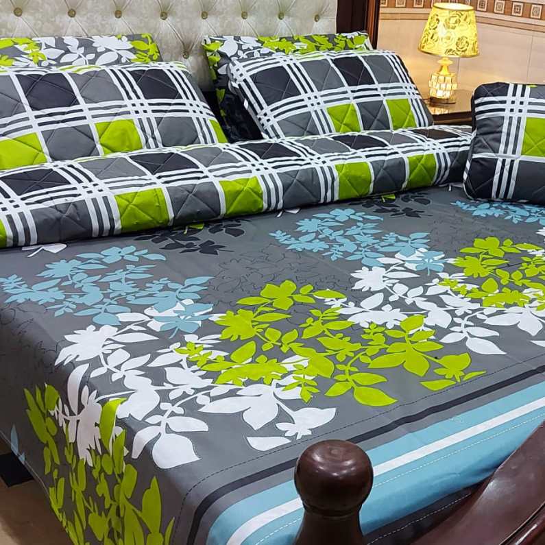 7 Pcs Comforter Set King Size Design KCC 42