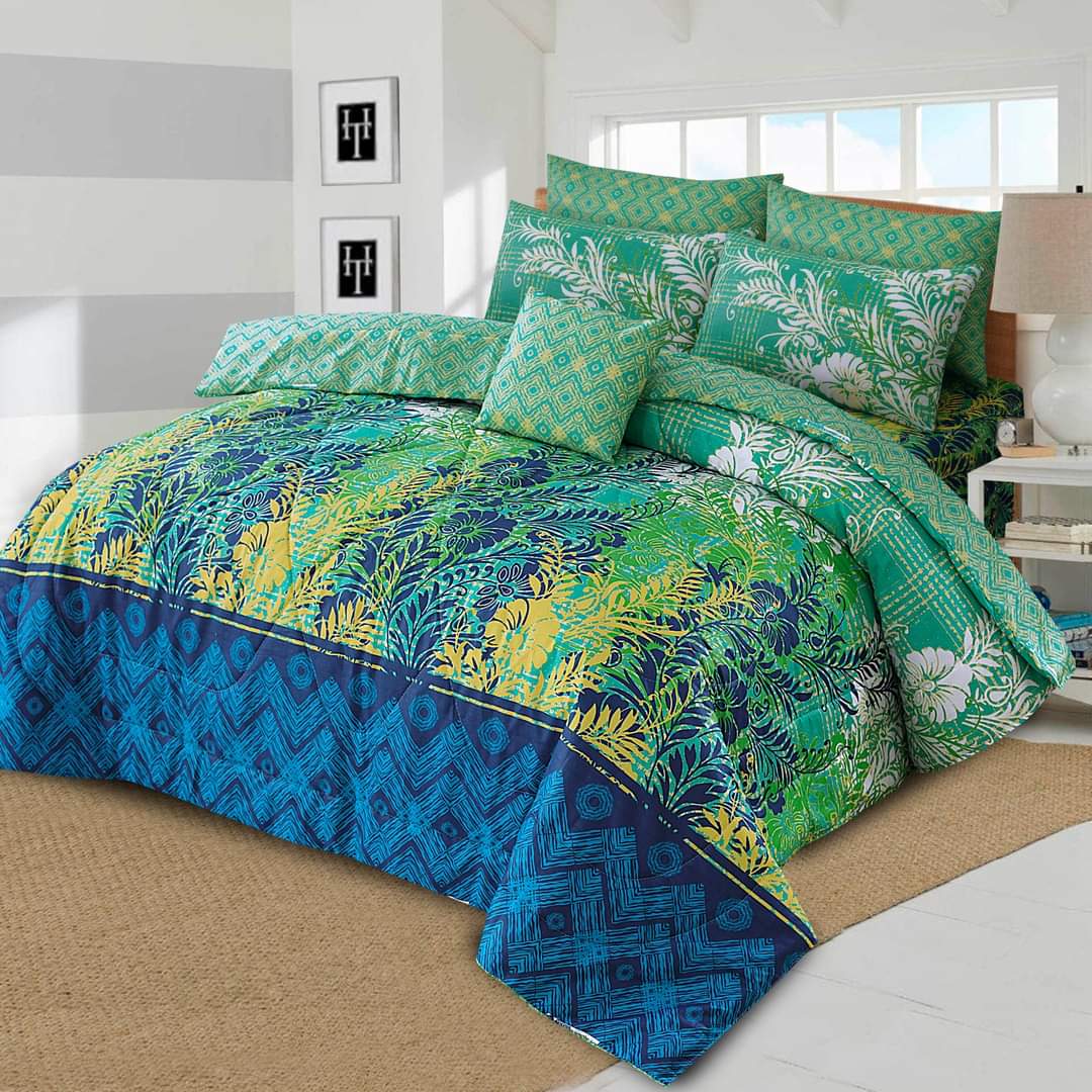 7 Pcs Comforter Set King Size Design KCC 43