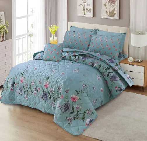 7 Pcs Comforter Set King Size Design KCC 46
