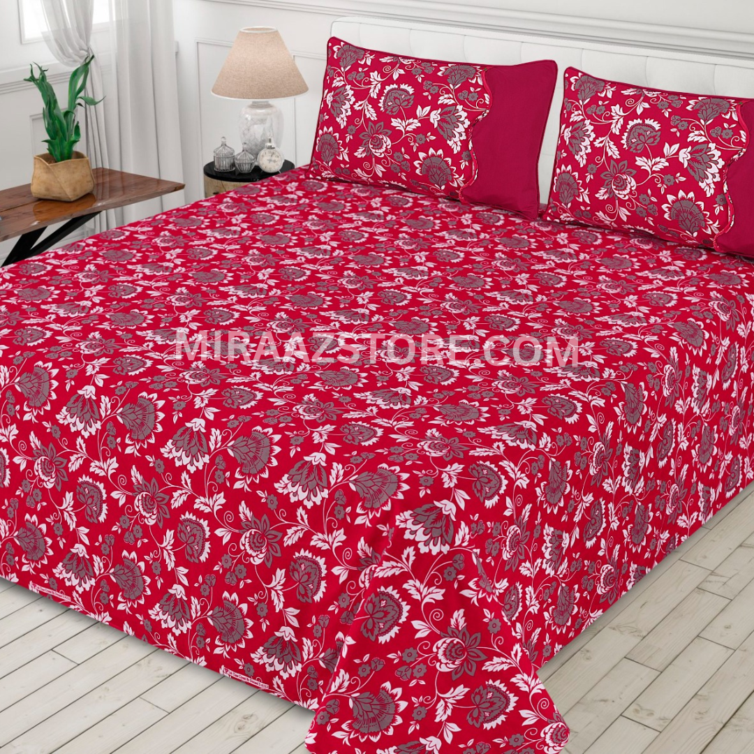 3PC Cotton Bedsheet MS105