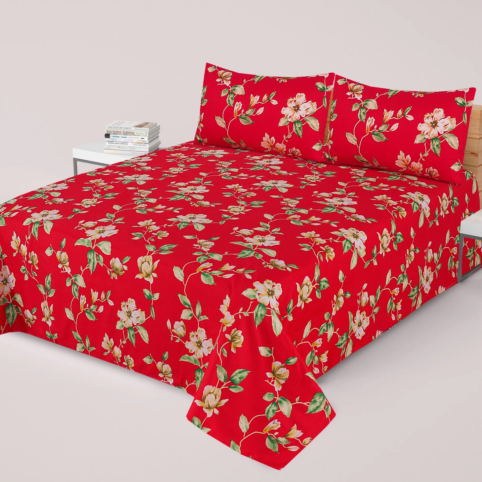 Premium Cotton Super King Bedsheet - Special Addition- MS09