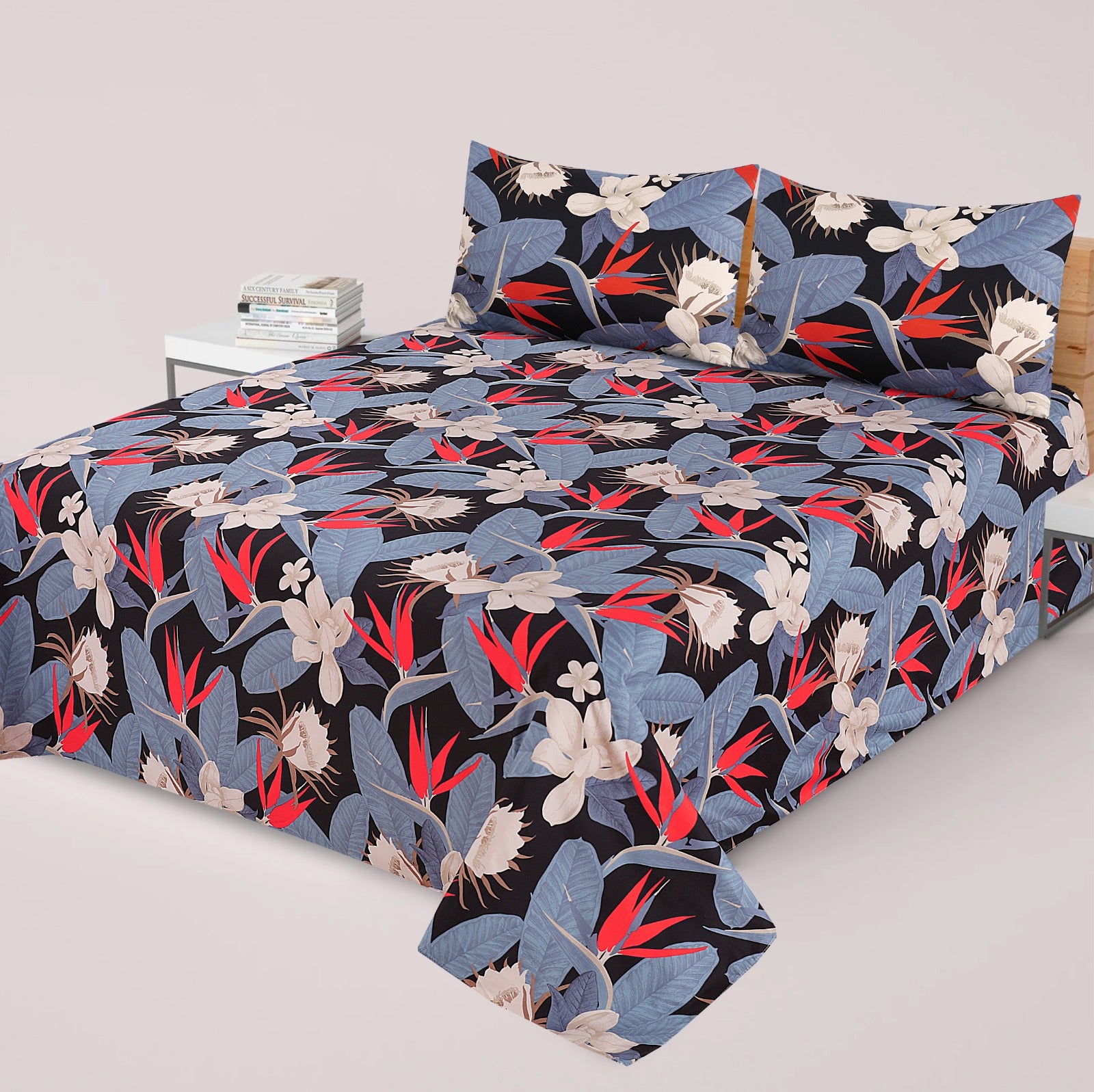 Premium Cotton Super King Bedsheet - Special Addition- MS11