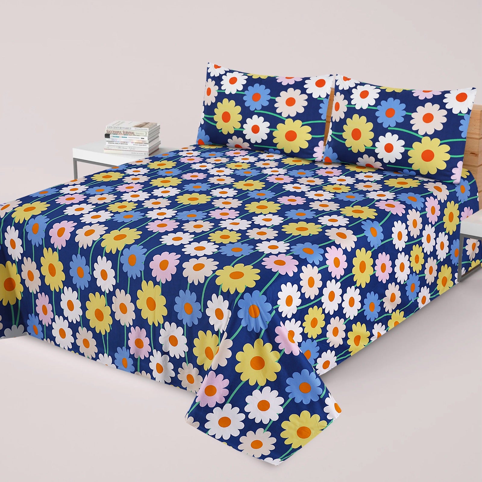 Premium Cotton Super King Bedsheet - Special Addition- MS02
