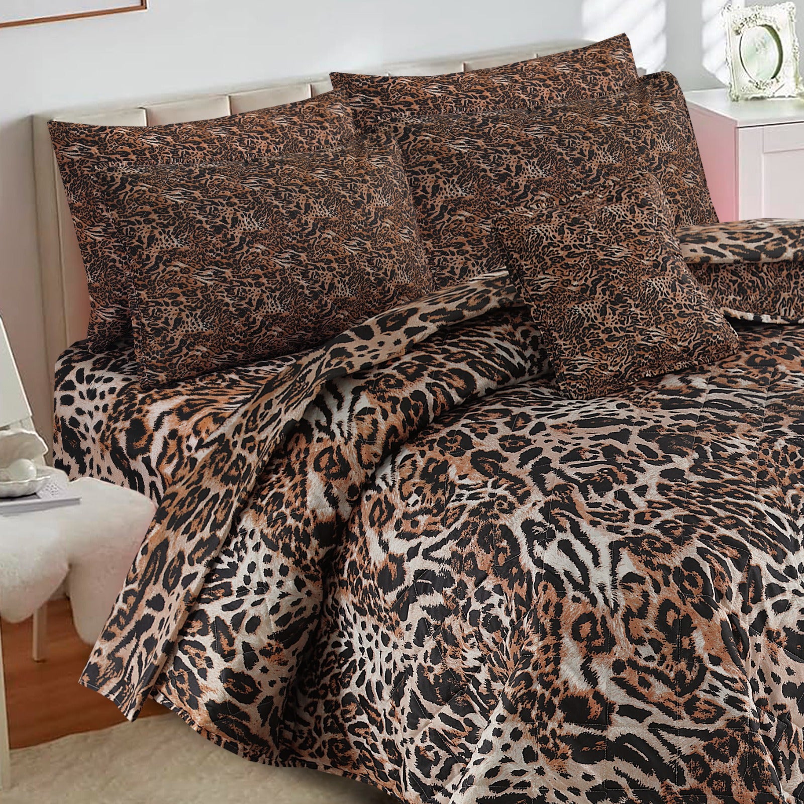 7 Pcs Comforter Set King Size Design KCC 118