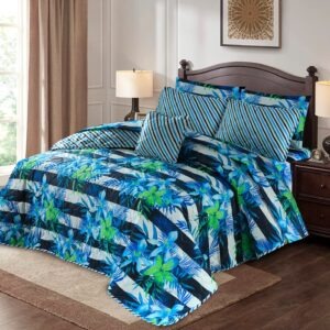 7 Pcs Comforter Set King Size Design KCC 112