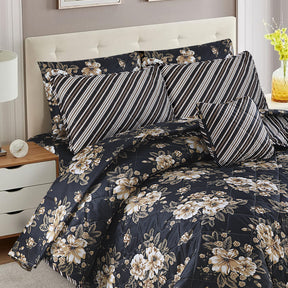 7 Pcs Comforter Set King Size Design KCC 132