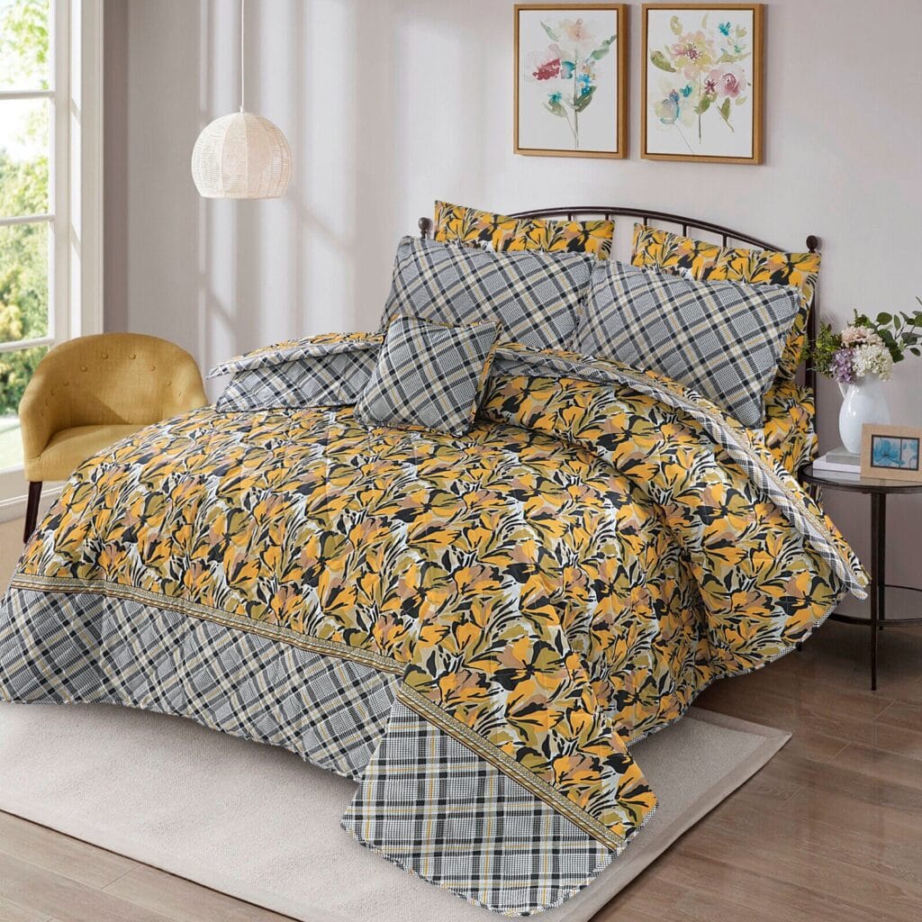 7 Pcs Comforter Set King Size Design KCC 26