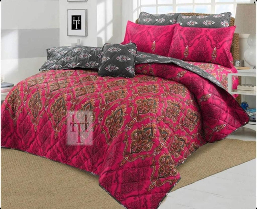 7 Pcs Comforter Set King Size Design KCC 05