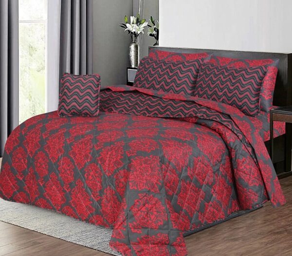 7 Pcs Comforter Set King Size Design KCC 02