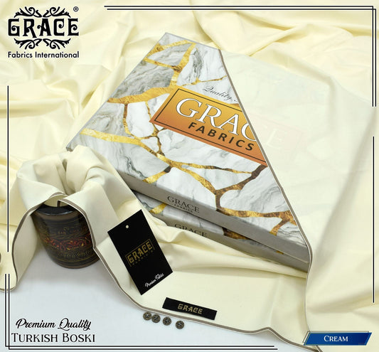 BOSKI By GRACE FABRICS- CREAM