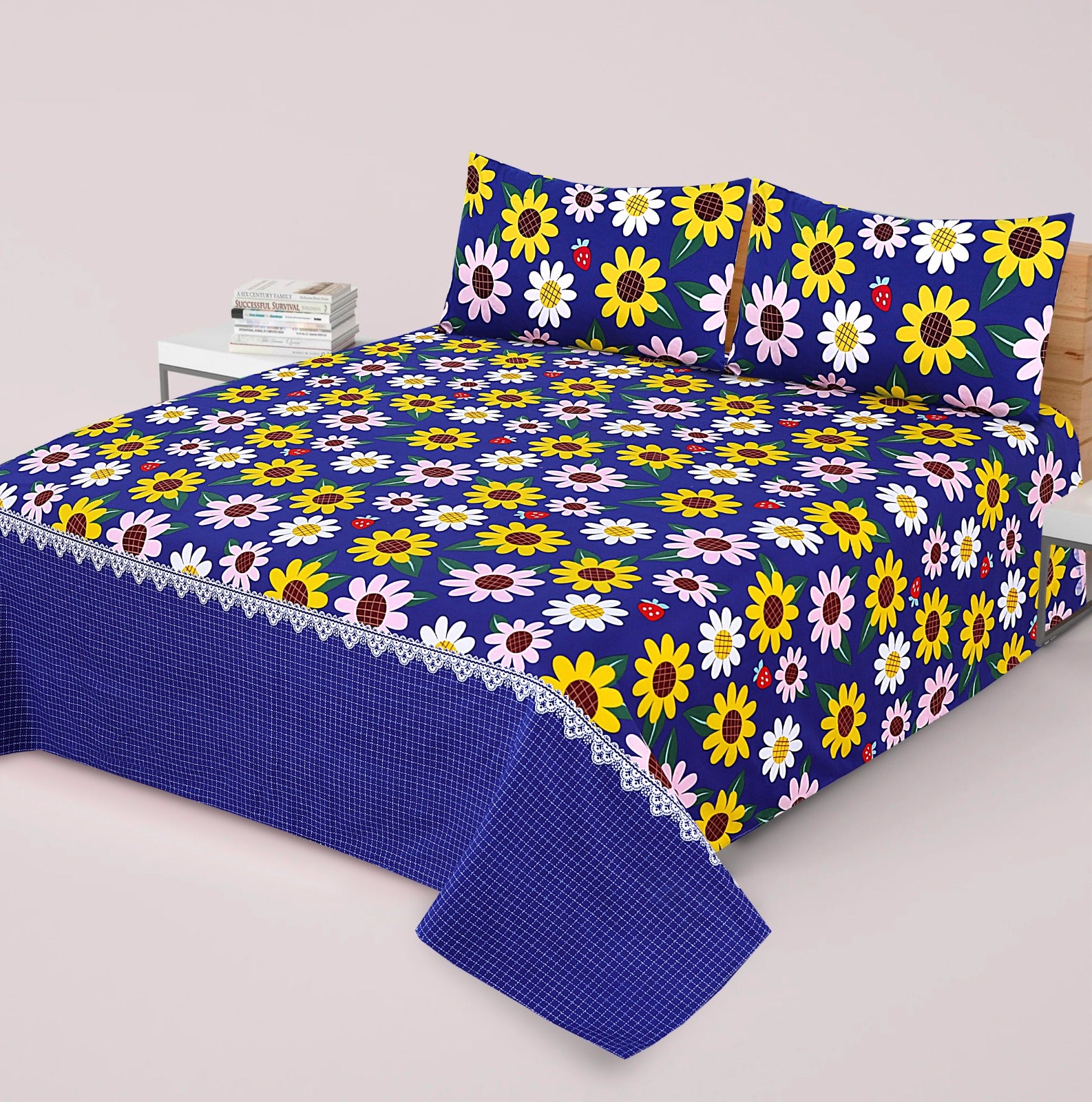 3PC Cotton Bedsheet BS-72