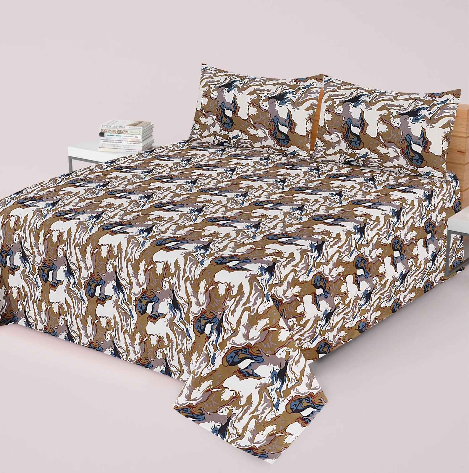 3PC Cotton Bedsheet BS-73