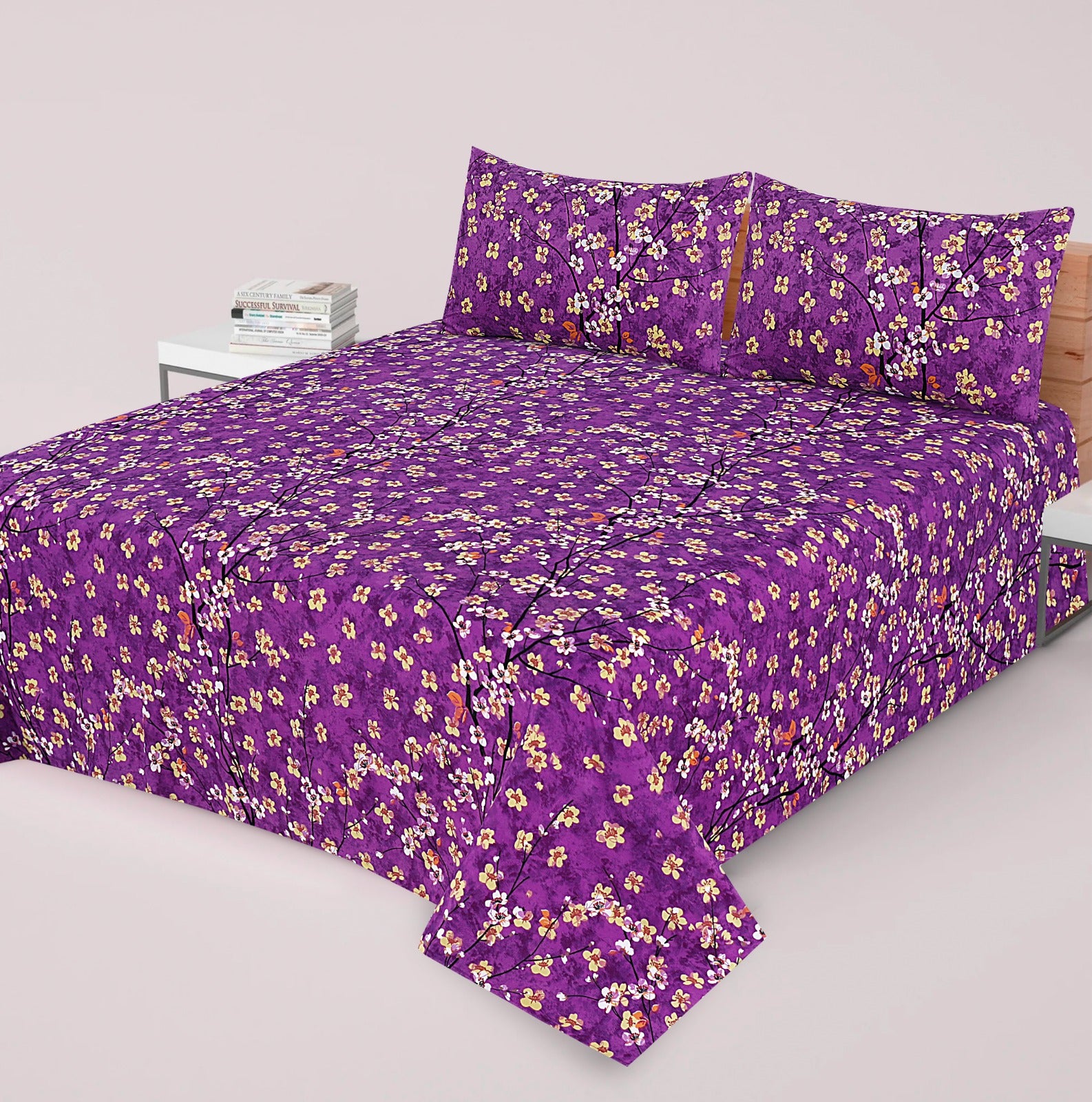 3PC Cotton Bedsheet BS-76