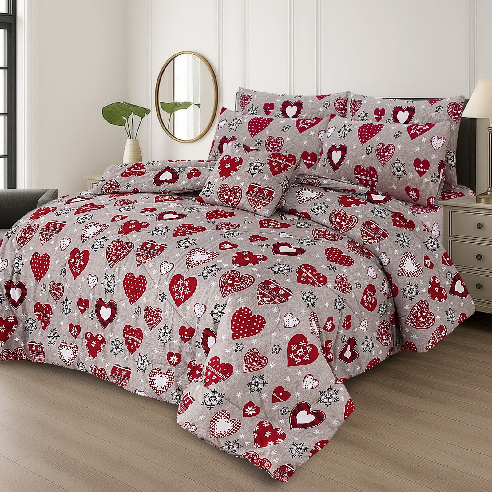 Premium 7 Pcs Comforter Set - CS63