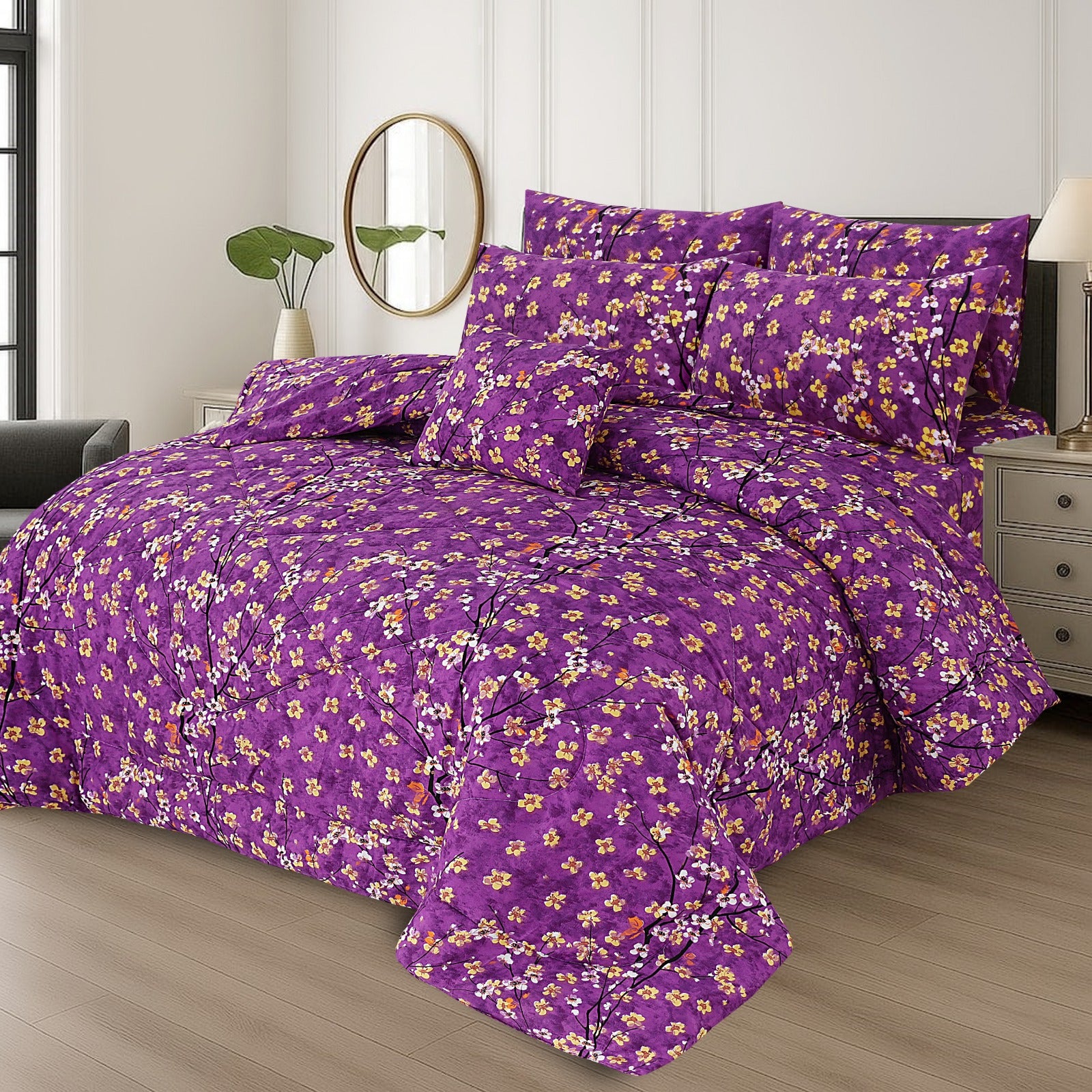 Premium 7 Pcs Comforter Set - CS65