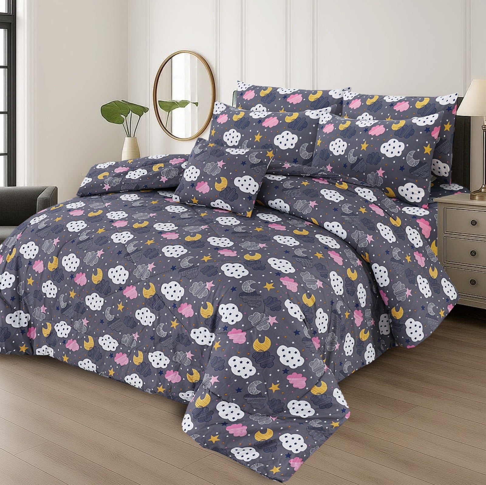 Premium 7 Pcs Comforter Set - CS54