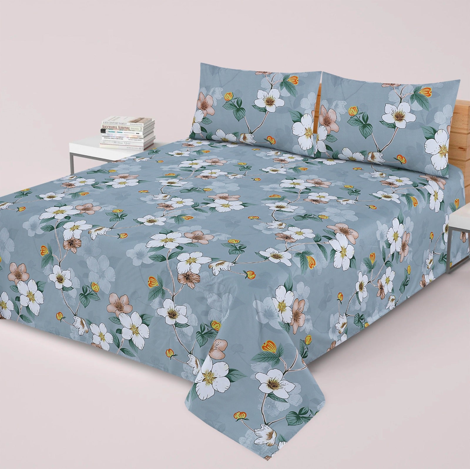 3PC Cotton Bedsheet BD-65