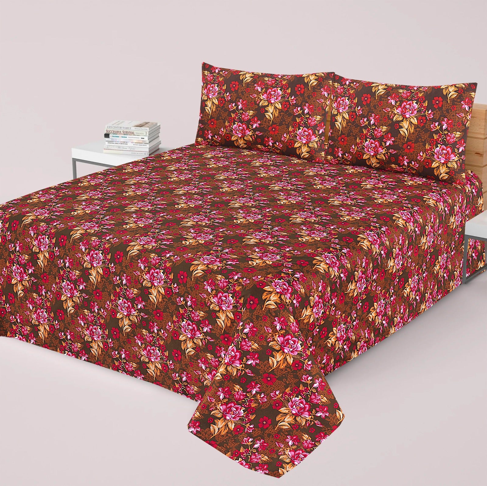 3PC Cotton Bedsheet BD-68