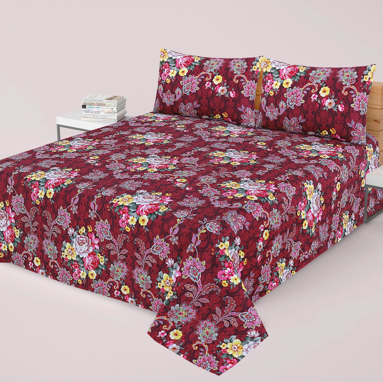 3PC Cotton Bedsheet BD-69