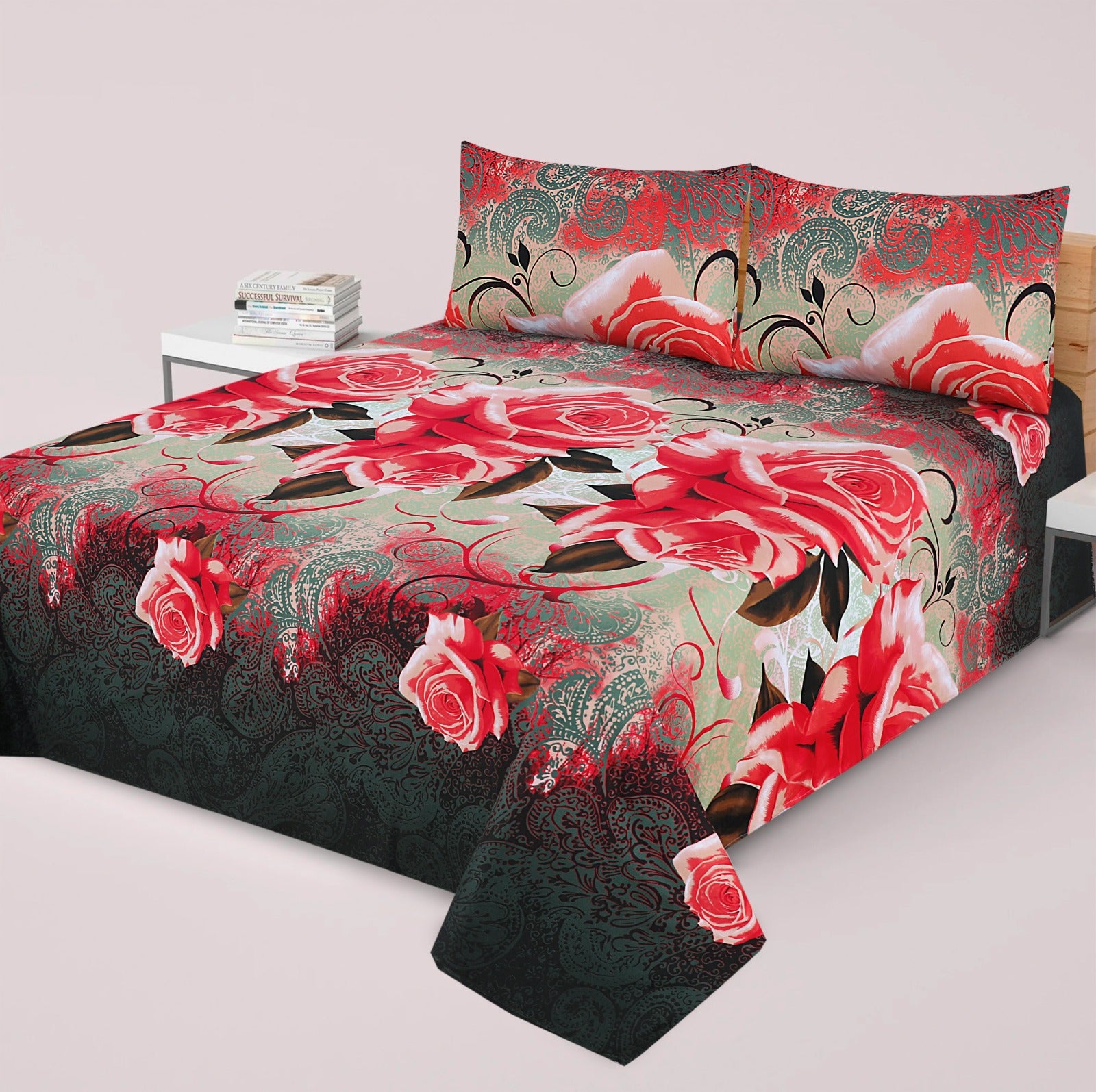 3PC Cotton Bedsheet BD-72