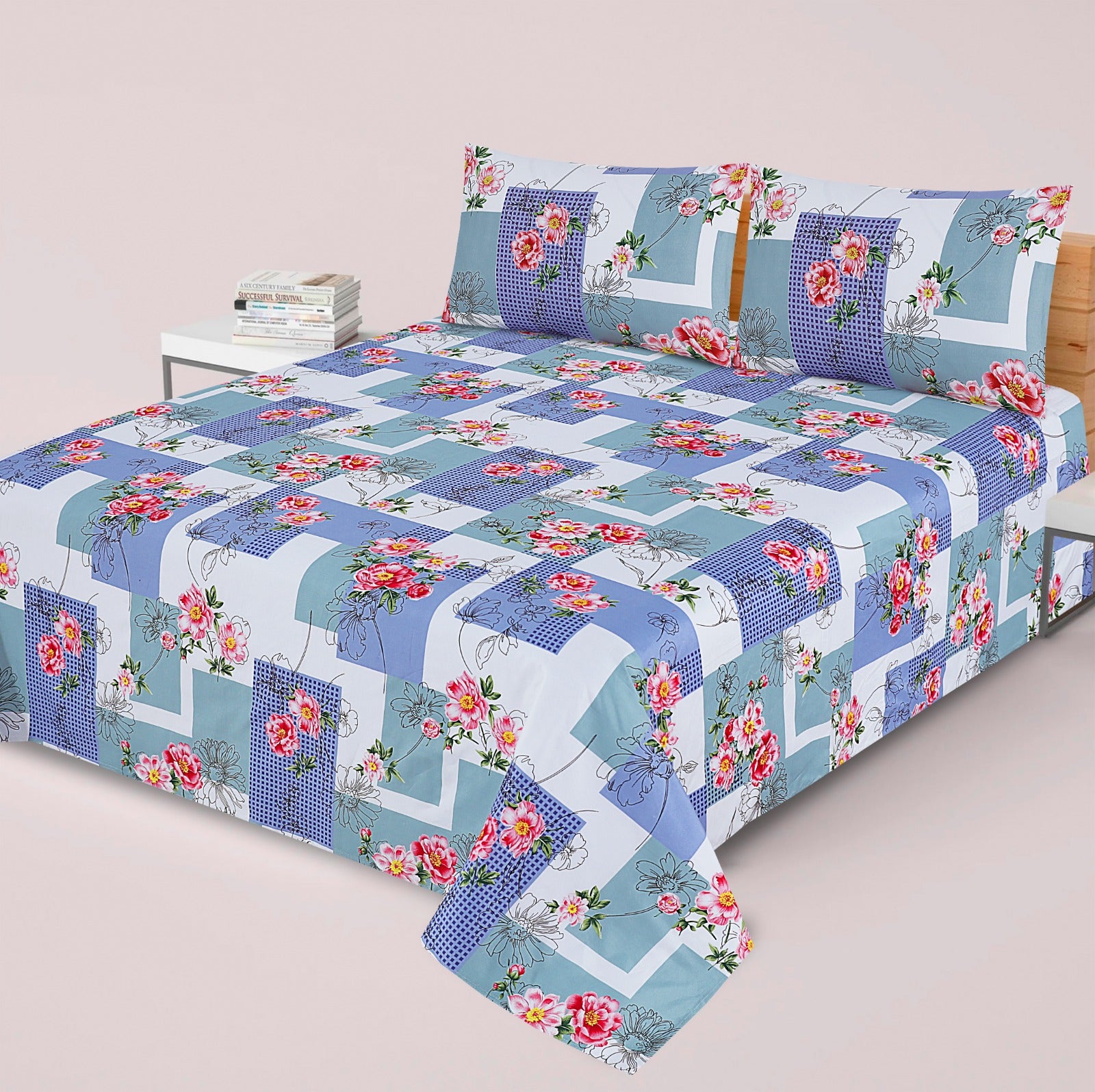 3PC Cotton Bedsheet BD-74