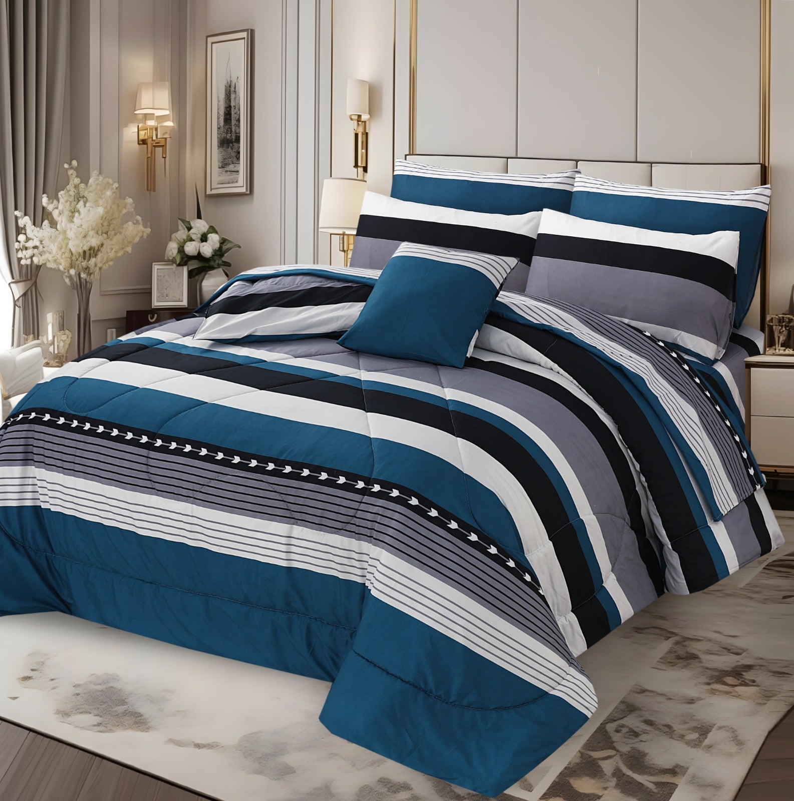 Premium 7 Pcs Comforter Set - CS91